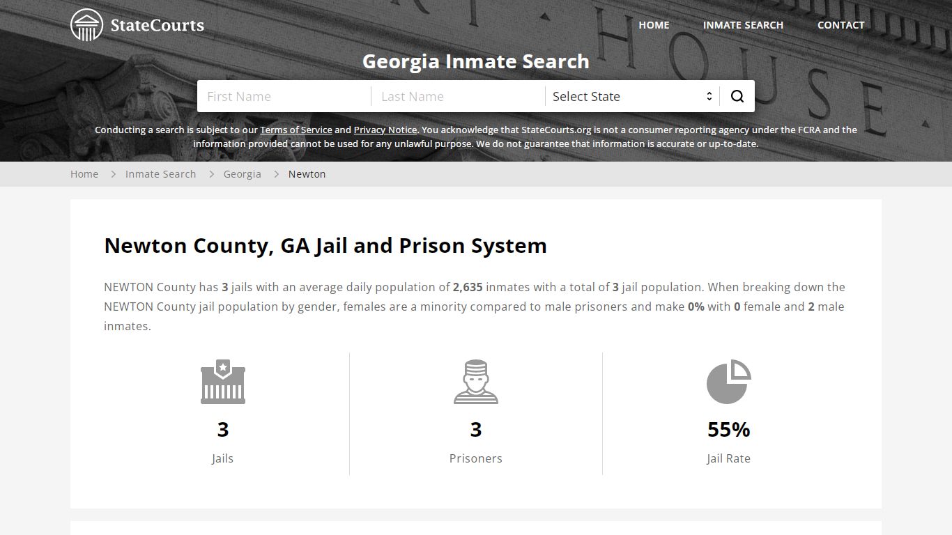 Newton County, GA Inmate Search - StateCourts